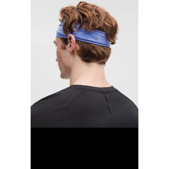 Lululemon Metal Vent Tech Seamless Wide Headband Colbat/Lavander O/S - Picture 4 of 7